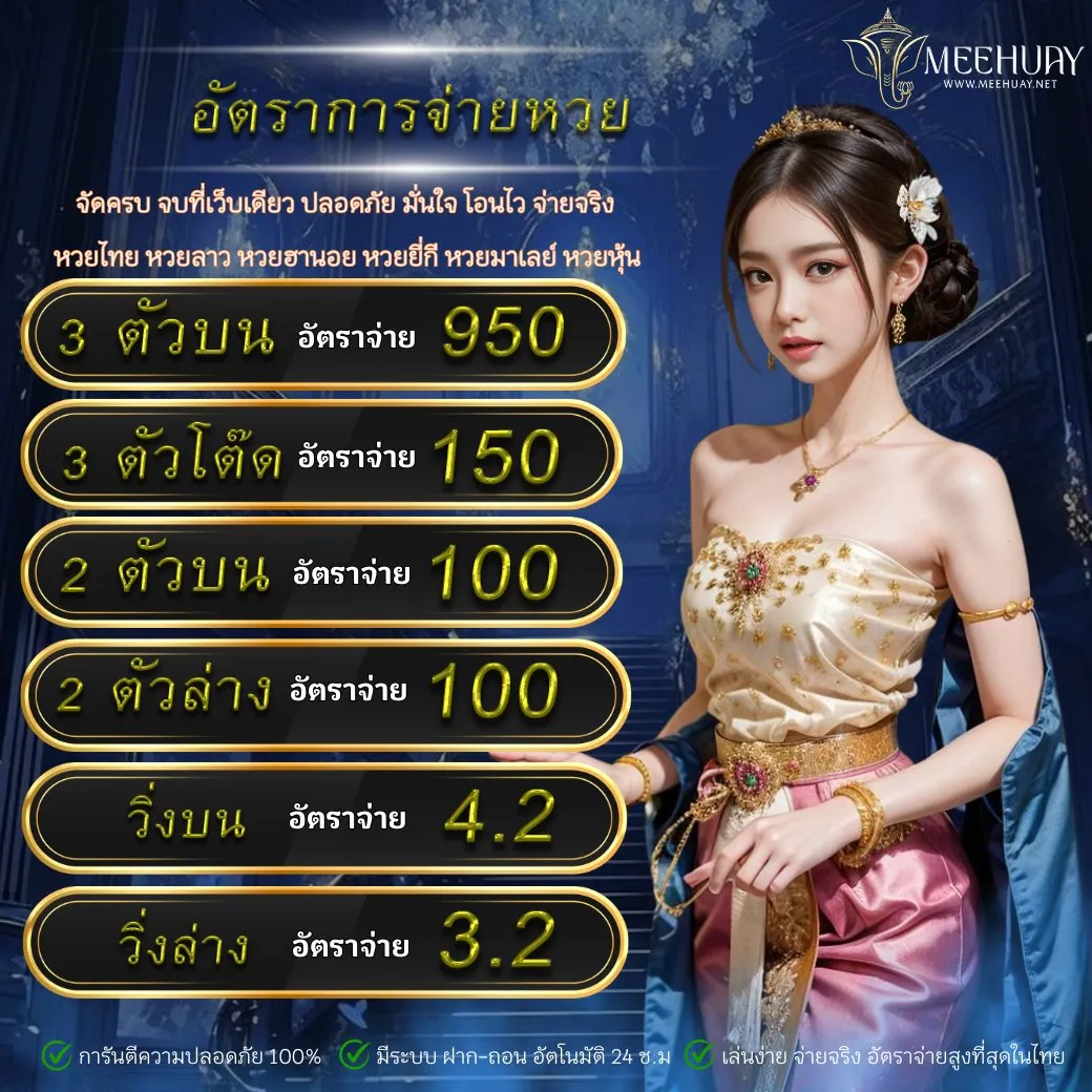 หวยลาว จ่ายบาทละเท่าไหร่